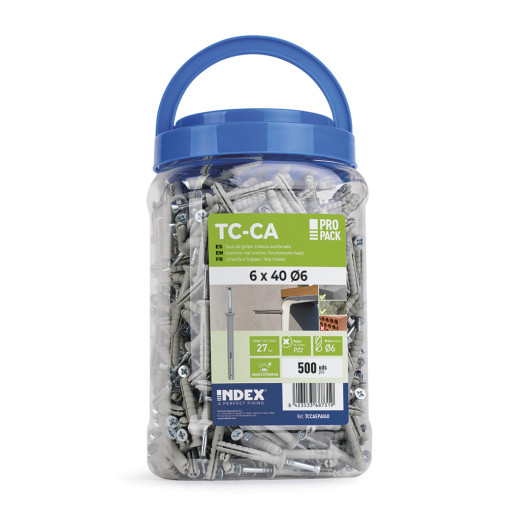 TACO CLAVABLE. ENVASE PLÁSTICO 05X030