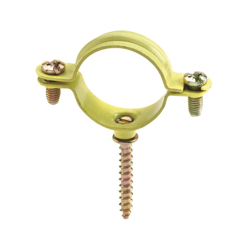 AB-GM - ABRAZADERA AMARILLA GÁSMICA + TIRAFONDO 022 ( 50 u.)