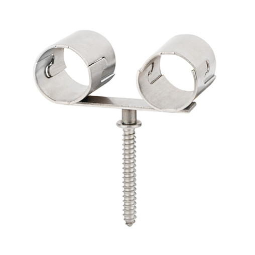 AB-ITD - ABRAZADERA INOXIDABLE INDEXTUBE. DOBLE. 022 ( 50 u.)