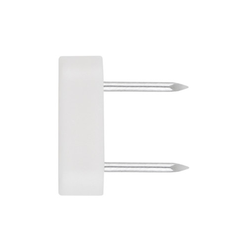 BLISTER-SOPORTE VITRINA CUADRADO 2PUNTAS BLANCO ( 20 u.)