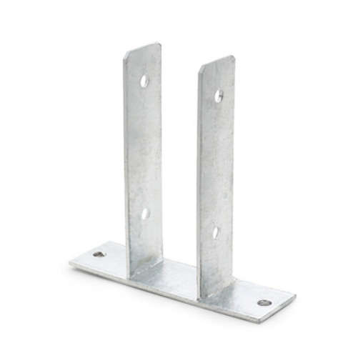 AP-AT - ANCLAJE POSTE  U PARA ATORNILLAR GALV. 091X200