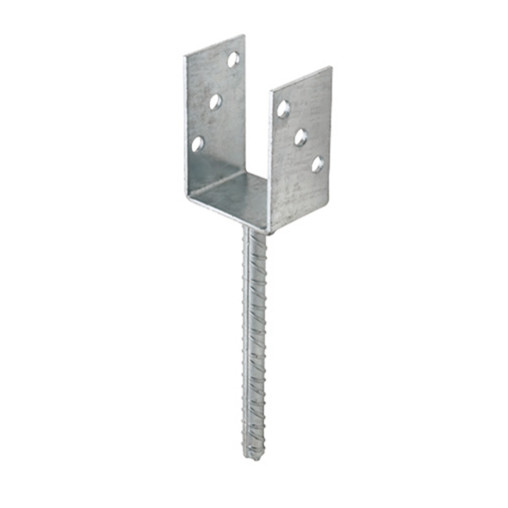 AP-PT - ANCLAJE POSTE U PATA CORRUGADA GALV. 091X100