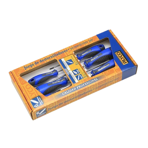 JUEGO 6 DESTORNILLADORES