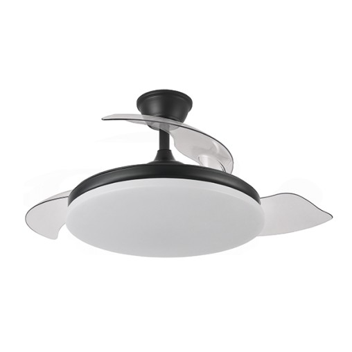 VENTILADOR TECHO CIERZO 3 ASP RETRACT NEGRO
