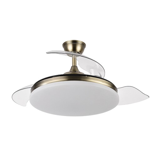 VENTILADOR TECHO CIERZO 3 ASP RETRACT DORADO