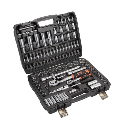 LLAVE VASO JGO 108 PZ+CARRACA