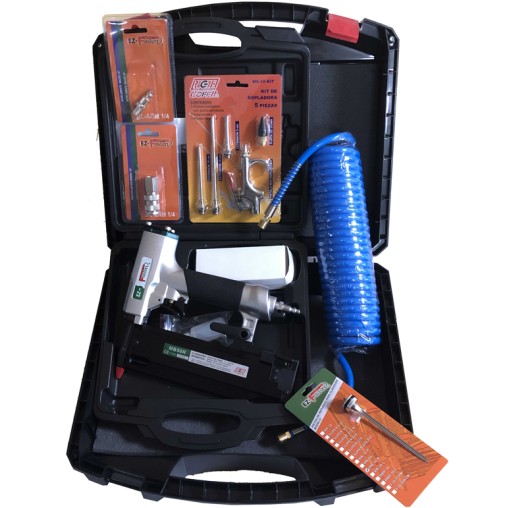 CLAVADORA NEUM PINS 0,8+ACCE - 12-50 MM