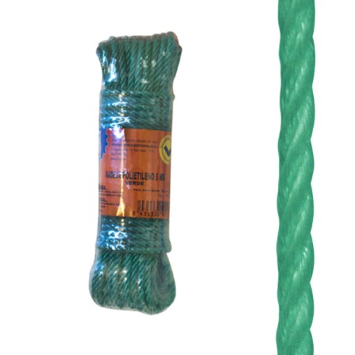 CUERDA POLIETILENO 5 MM VERDE