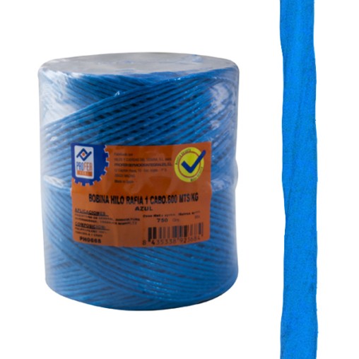 CUERDA RAFIA 1 C.BOBINA AZUL