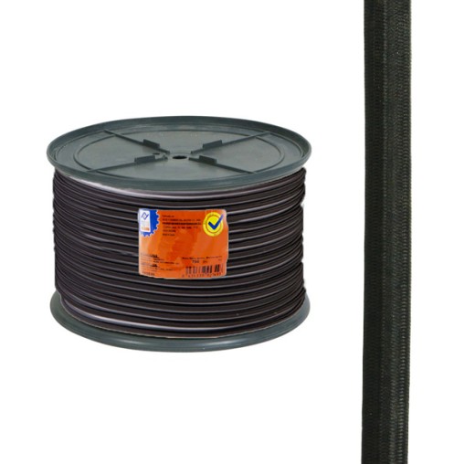 GOMA ELASTICA CARRET.8MM NEGRO