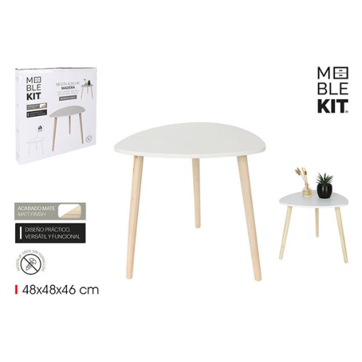 MESA AUXILIAR MADERA BLANCA