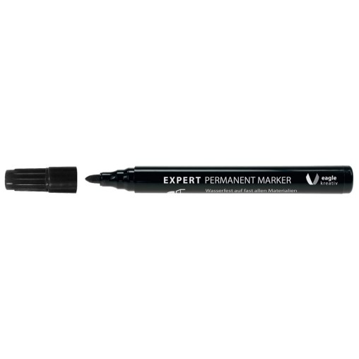 Marcador permanente negro EK-8411010 | Alta resistencia