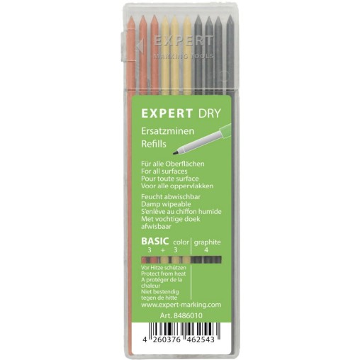 Estuche de 10 Minas BASIC EK-8486010 | Recambio para Marcaje Prof.
