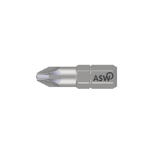 Puntas Pozidriv PZ1 x 25 mm cortas ASW profesional