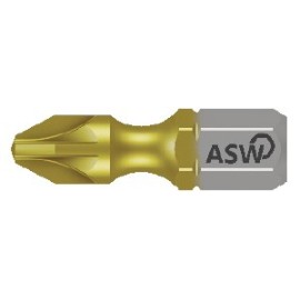 ASW -  PUNTAS PZ POZIDRIV CORTAS PZ 3  x 25 mm. PROFESIONAL