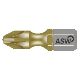 ASW -  PUNTAS PZ POZIDRIV CORTAS PZ 3  x 25 mm. PROFESIONAL