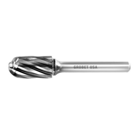 Fresa rotativa metal duro con radio para aluminio 9,5 mm