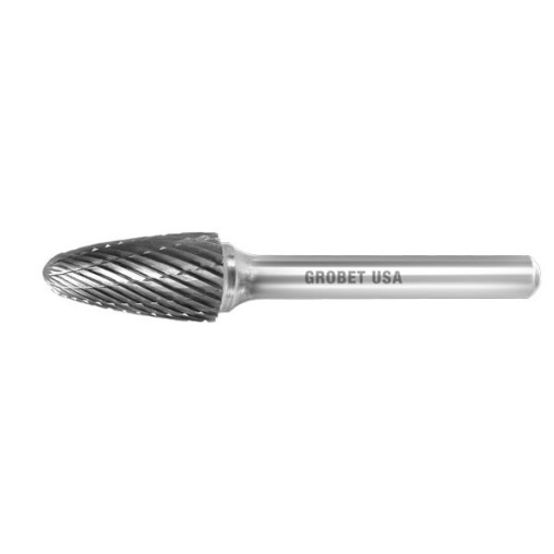 Fresa rotativa metal duro árbol con radio acero 3 mm