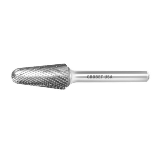 Fresa rotativa metal duro cónica radio 14º acero 7,9 mm