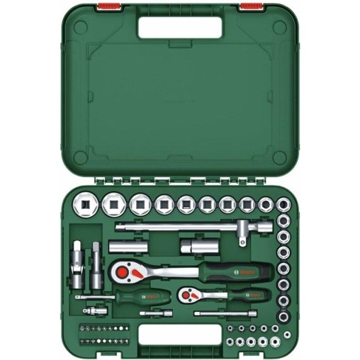 LLAVE VASO JGO 57 PZ+CARRACA