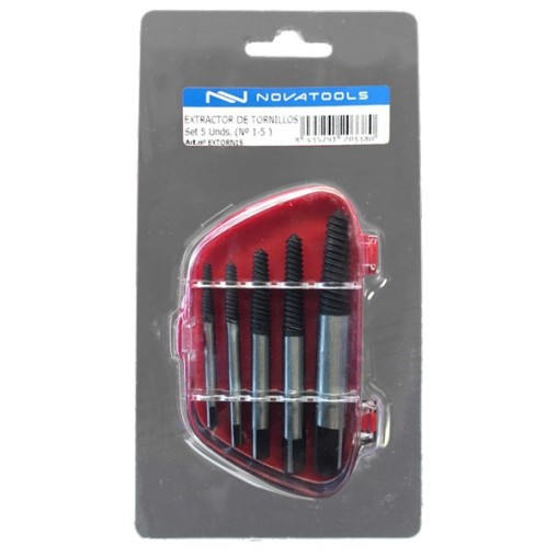 Extractor de tornillos 1 a 5 mm extracción precisa