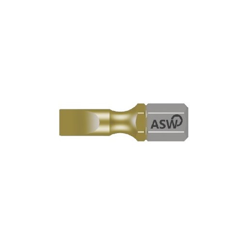 ASW Puntas planas cortas FL 0,6 x 4,5 x 25 mm Diamante