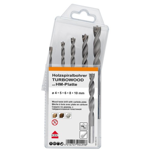 Multipack brocas madera Turbowood 5 piezas 184 mm