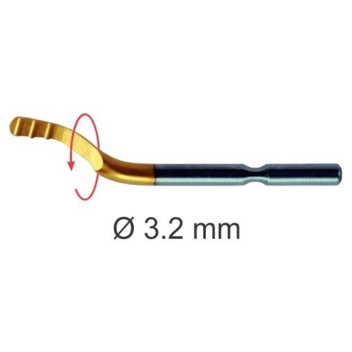 MC-10 TiN Cuchilla Universal HSS 3,2 mm Titanio