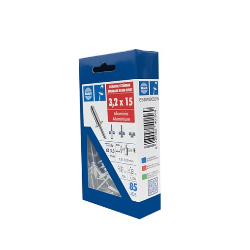 REMACHE BLISTER 85 U - 3,2X15 MM
