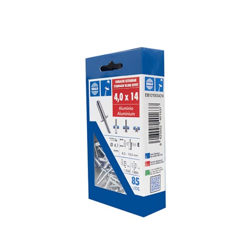 REMACHE BLISTER 85 U - 4X14 MM
