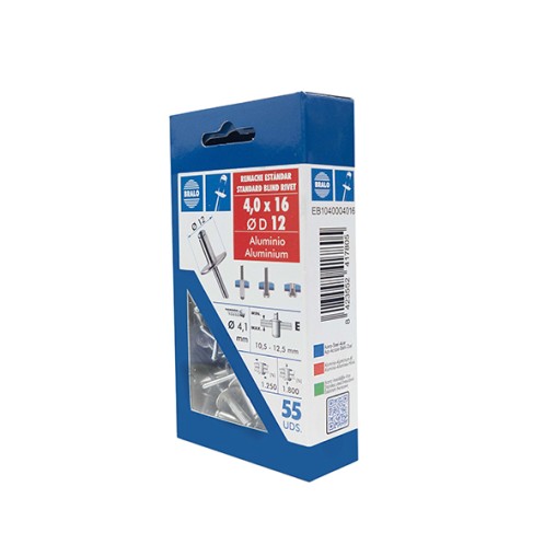 REMACHE A/ ANCHA C/55 U. - 4X16 MM