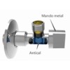 VALVULA ESCUADRA ANTICAL M/METAL - 1/2-3/8''