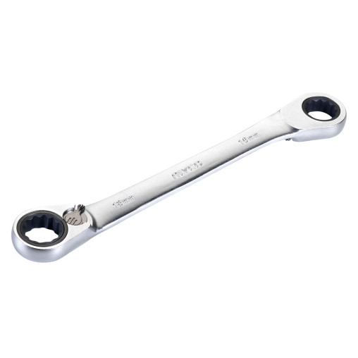 LLAVE ACODADA CON CARRACA REVERSIBLE 10X11 ALYCO