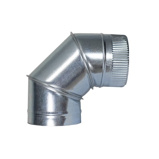 CODO ESTUFA SECTORES GALVANIZADO 90 - 200X0,8 MM