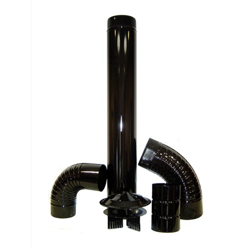 CODO ESTUFA VITRIF NEGRO 45 - 110 MM