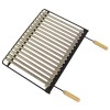 PARRILLA BARBACOA INOX - 60X41 CM