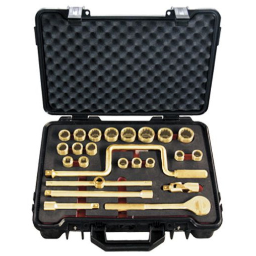 JUEGO LLAVES VASO 24 PIEZAS 1/2" AL-BR