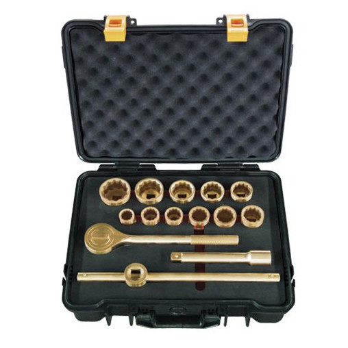 JUEGO LLAVES VASO 14 PIEZAS 3/4" AL-BR