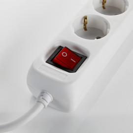 BASE MÚLTIPLE CON INTERRUPTOR 5 ENCHUFES Y 2 USB CABLE 3X1,5 1,4 METROS ALYCO