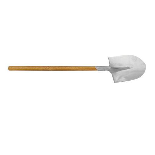 PALA PUNTA MANGO MADERA 420x240MM INOX