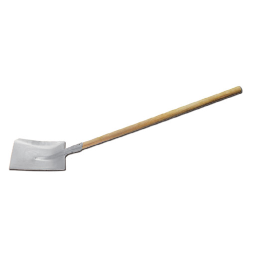 PALA CUADRADA M/MADERA 418x240MM INOX