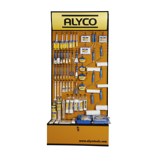 Expositor Mural Con Accesorios De Pintura ALYCO