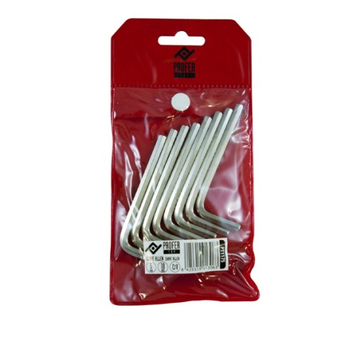 LLAVE ALLEN HEXAG NIQUELADA - 6 MM