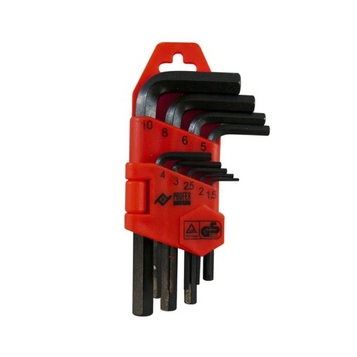 LLAVE ALLEN CORTA 9PZ - 1,5-10 MM