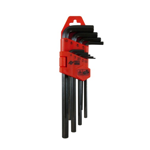 LLAVE ALLEN LARGA 9PZ - 1,5-10 MM