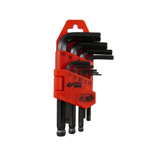 LLAVE ALLEN CORTA P/BOLA 9P - 1,5-10 MM