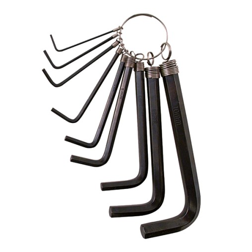 LLAVE ALLEN CORTA ANILLA 9P - 1,5-10 MM