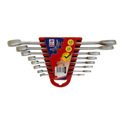 LLAVE COMBINADA JGO 8PZ - 6-19 MM