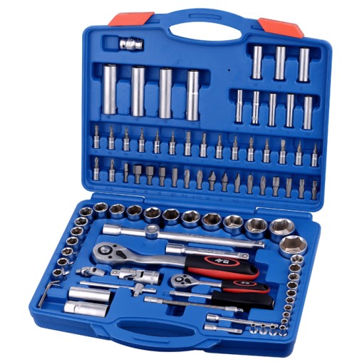 LLAVE VASO JGO 94 PZ+CARRACA - 1/4-1/2''