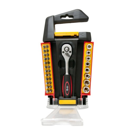 LLAVE VASO JGO 33 PZ +CARRACA - 1/4''